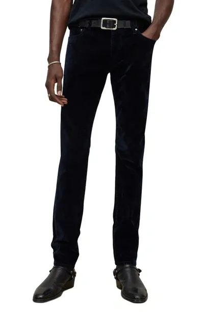 John Varvatos Slim Fit Velveteen Jeans In Night Sky