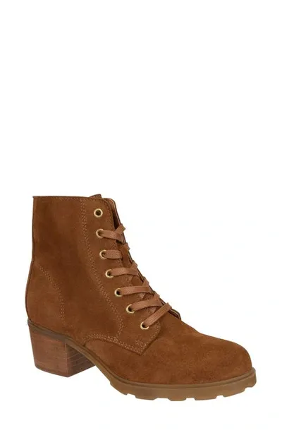 Otbt Arc Water Resistant Lace-up Bootie In Camel