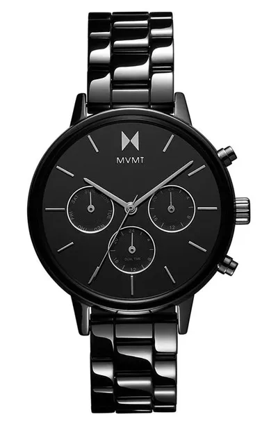 Mvmt Women's Nova Ceramic Black Bracelet Watch, 38mm