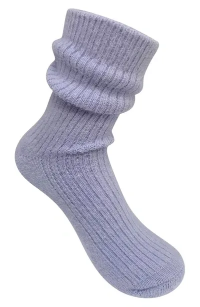 High Heel Jungle Cashmere Blend Crew Socks In Lilac