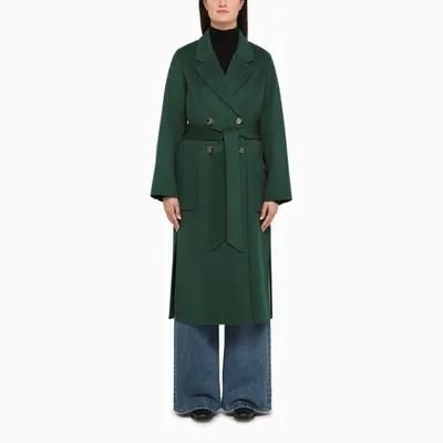 Ivy & Oak Green Celia Rose Double-breasted Coat