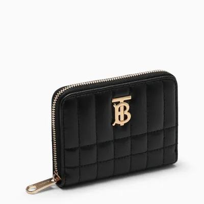 Burberry Black Quilted Leather Wallet