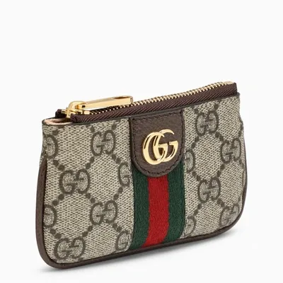 Gucci Beige Canvas Key Ring