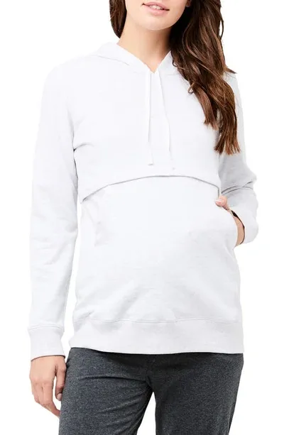 Ripe Maternity Kitty Nursing Hoodie In Arctic Marle