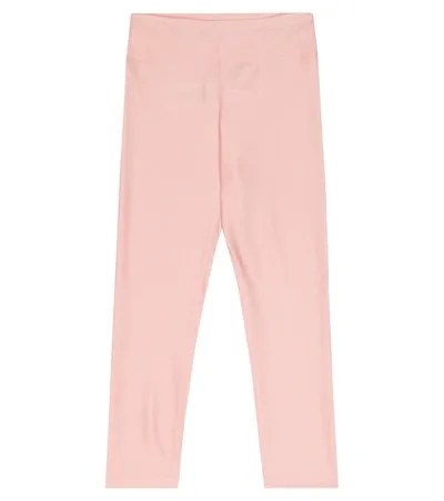 Polo Ralph Lauren Kids' Metallic Leggings In Pink