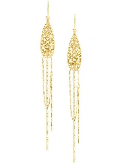 Wouters & Hendrix Gold Filigree Earrings In Metallic