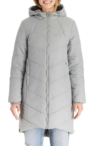 Modern Eternity 3-in-1 Maternity Puffer Jacket In Graphite