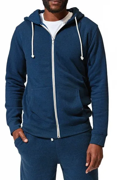 Threads 4 Thought Fleece Zip Hoodie In Midnight