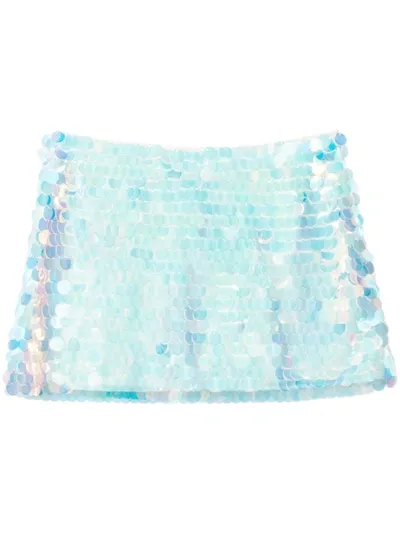 Nina Ricci Sequined Mini Skirt In Multicolour