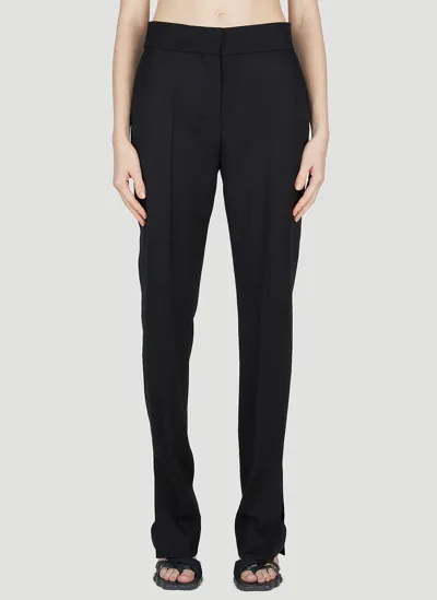 Jacquemus Le Pantalon Tibau Wool Twill Flare Pants In Black