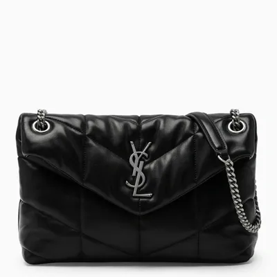 Saint Laurent Black Small Loulou Puffer Bag