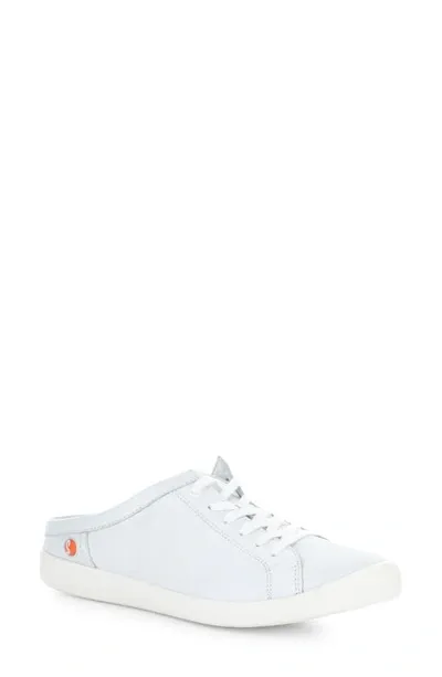 Softinos By Fly London Mule Sneaker In White Smooth Leather