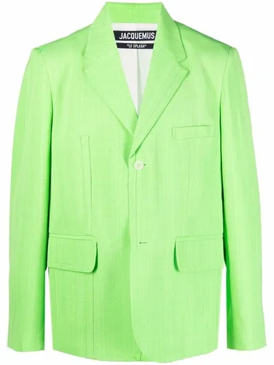 Jacquemus Bacio Viscose Jacket In Green