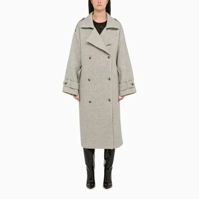 The Mannei Grey Long Shamali Coat