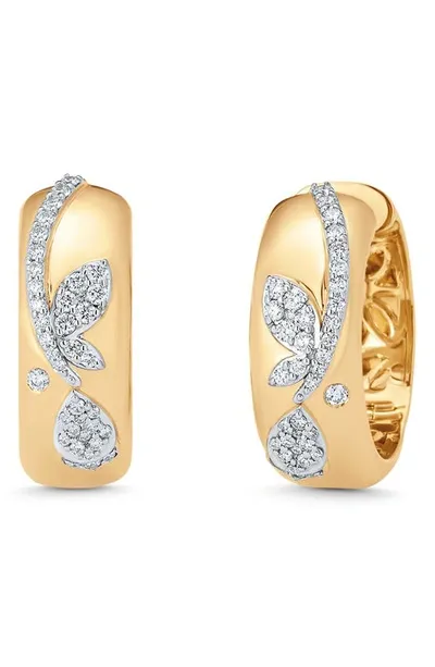 Sara Weinstock Lierre Diamond Hoop Earrings In Gold