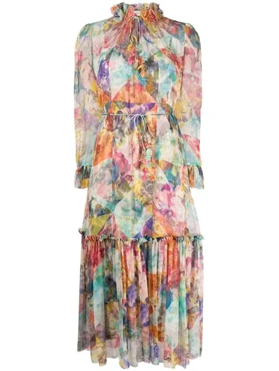 Zimmermann Floral-print Silk Maxi Dress