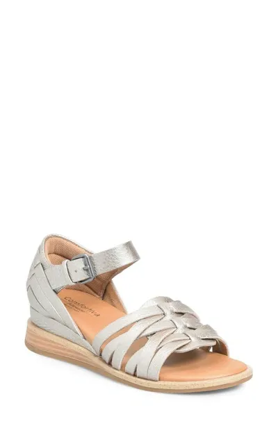 Comfortiva Marina Wedge Sandal In Grey