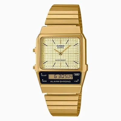 Casio G-shock Aq-800eg-9a Watch In Gold Steel In Metal