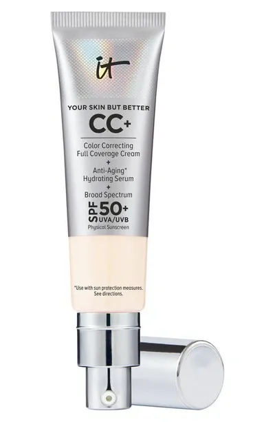 It Cosmetics Cc+ Cream Full Coverage Color Correcting Foundation With Spf 50+ Fair Porcelain 1.08 oz / 32 ml