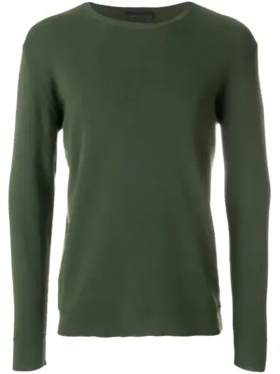 Roberto Collina Round Neck Jumper In Green