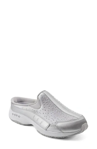 Easy Spirit Travelstones Sneaker In Silver