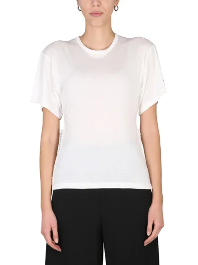 Stella Mccartney T-shirt With Chain Detail In White