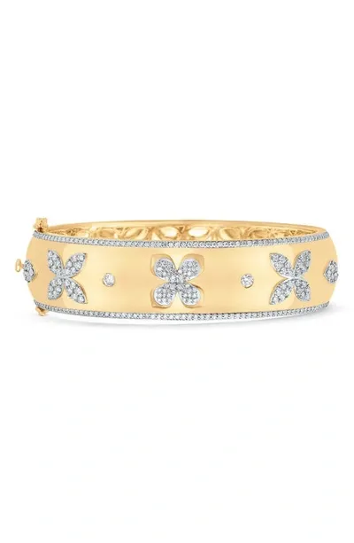 Sara Weinstock Lierre Diamond Bangle In Yellow Gold