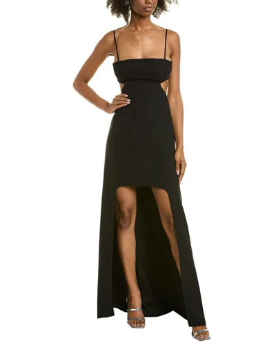 Halston Asher Gown In Black