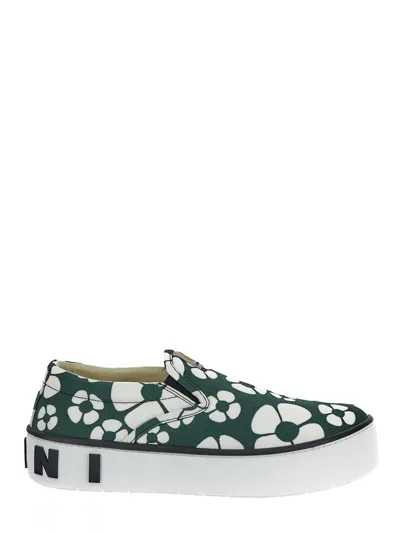 Marni X Carhartt Sneakers Green In Multicolor