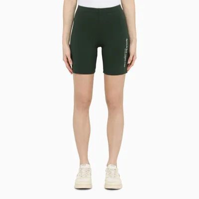 Sporty And Rich Logo-printed Biker Pant Forest Green