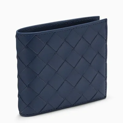 Bottega Veneta Blue Intrecciato Wallet