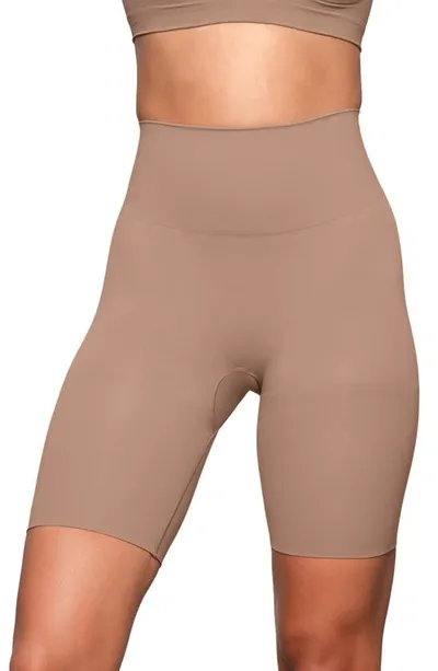 Skims Butt Enhancing Shaper Shorts In Sienna