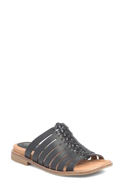 Comfortiva Dasya Woven Slide Sandal In Black