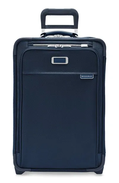 Briggs & Riley Baseline Essential 22-inch Expandable 2-wheel Carry-on Bag In Navy