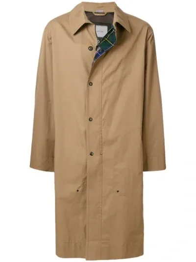 Lanvin Single-breasted Trench Coat In Neutrals