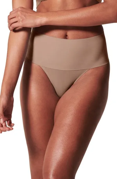 Spanx Undie-tectable Thong In Cafe Au Lait