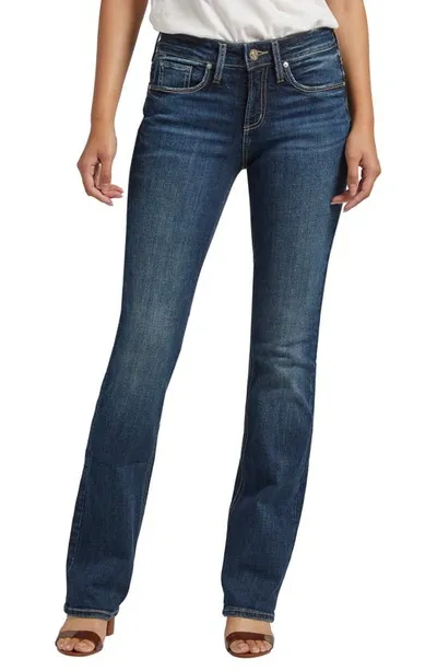 Silver Jeans Co. Women's Suki Mid Rise Slim Bootcut Jeans In Indigo