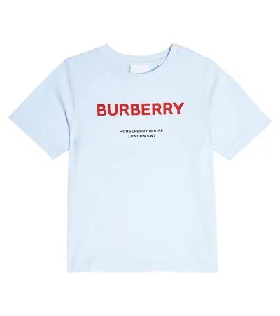 Burberry Kids' T-shirt Mit Horseferry-print In Blue