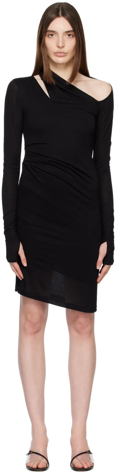 Helmut Lang Viscose Dress In Black