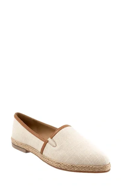 Trotters Estelle Espadrille In Natural Canvas