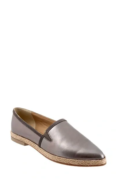 Trotters Estelle Espadrille In Pewter