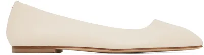 Aeyde Off-white Ida Ballerina Flats