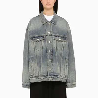 Balenciaga Wide Blue Denim Jacket