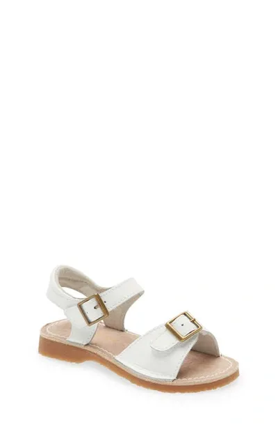 L'amour Kids' Olivia Buckle Sandal In White