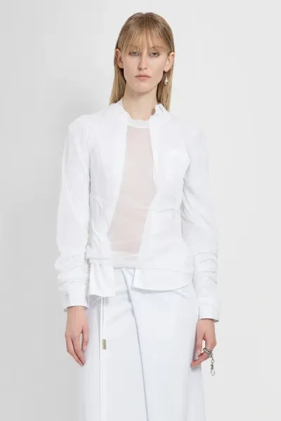 Ann Demeulemeester Woman White Shirts