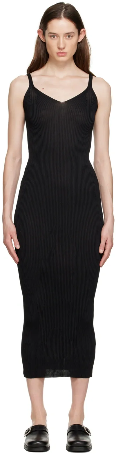 Our Legacy Knitted Sheath Dress In Black