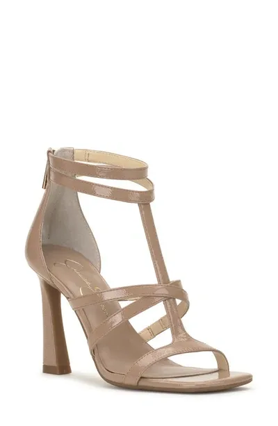 Jessica Simpson Aaralyn Strappy Sandal In Chai Latte