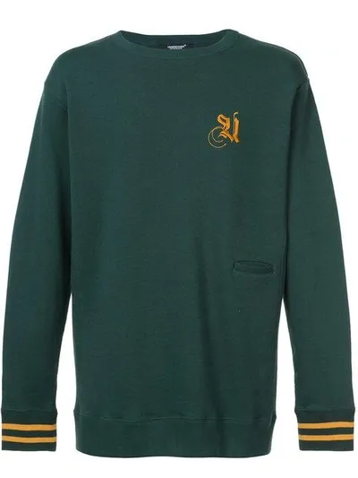 Undercover Embroidered Sweatshirt In Green