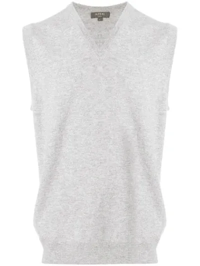 N•peal Cashmere The Westminster Vest In Grey