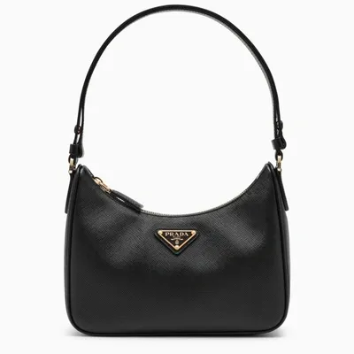 Prada Black Saffiano Leather Shoulder Bag